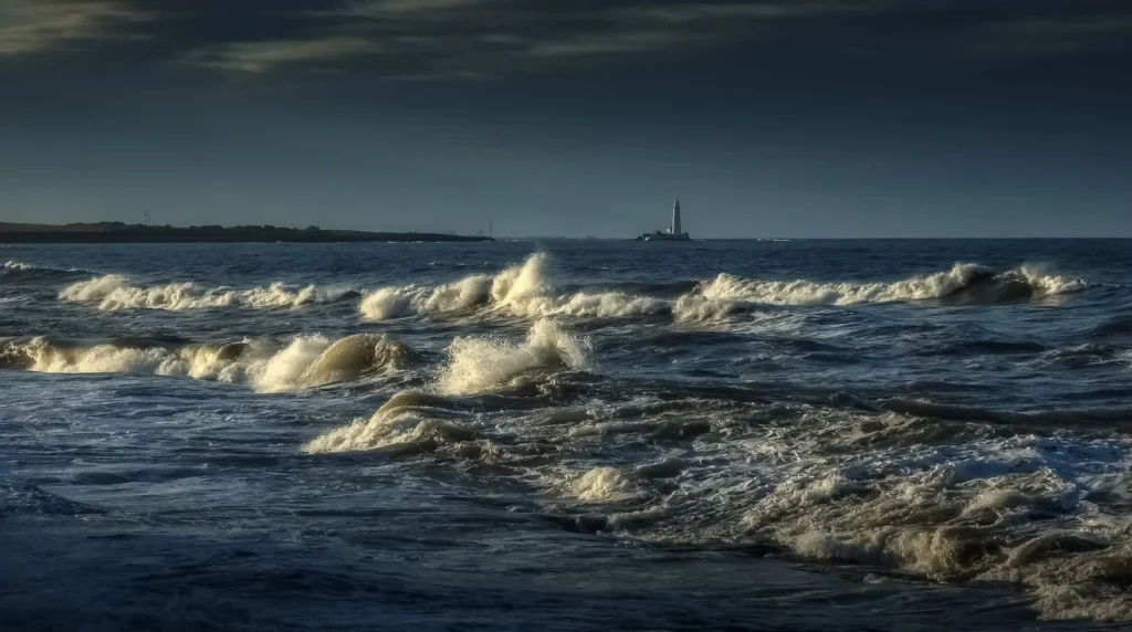 Dark Seascape, from A Lighthouse Stands Where the Land Ends