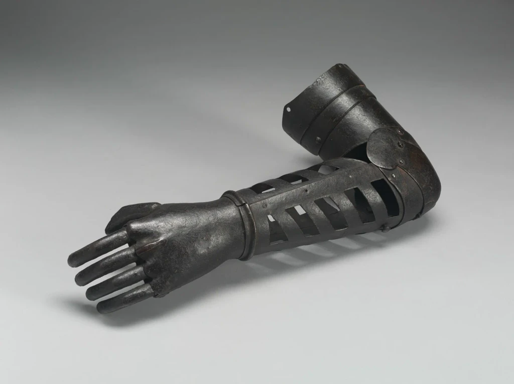 Prosthetic Left Hand and Arm, from Arms and Armour