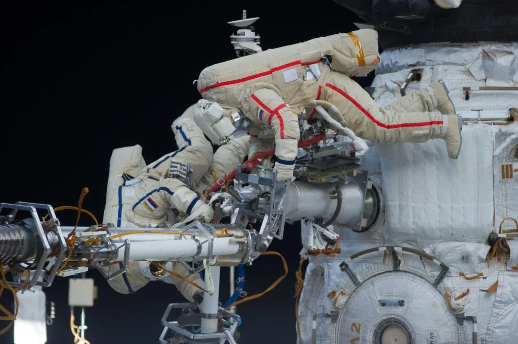 Russian EVA-31 spacewalk, from Astronauts: Working in a Vacuum