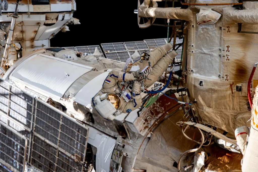 Roscosmos spacewalker Dmitri Petelin, from Astronauts: Working in a Vacuum