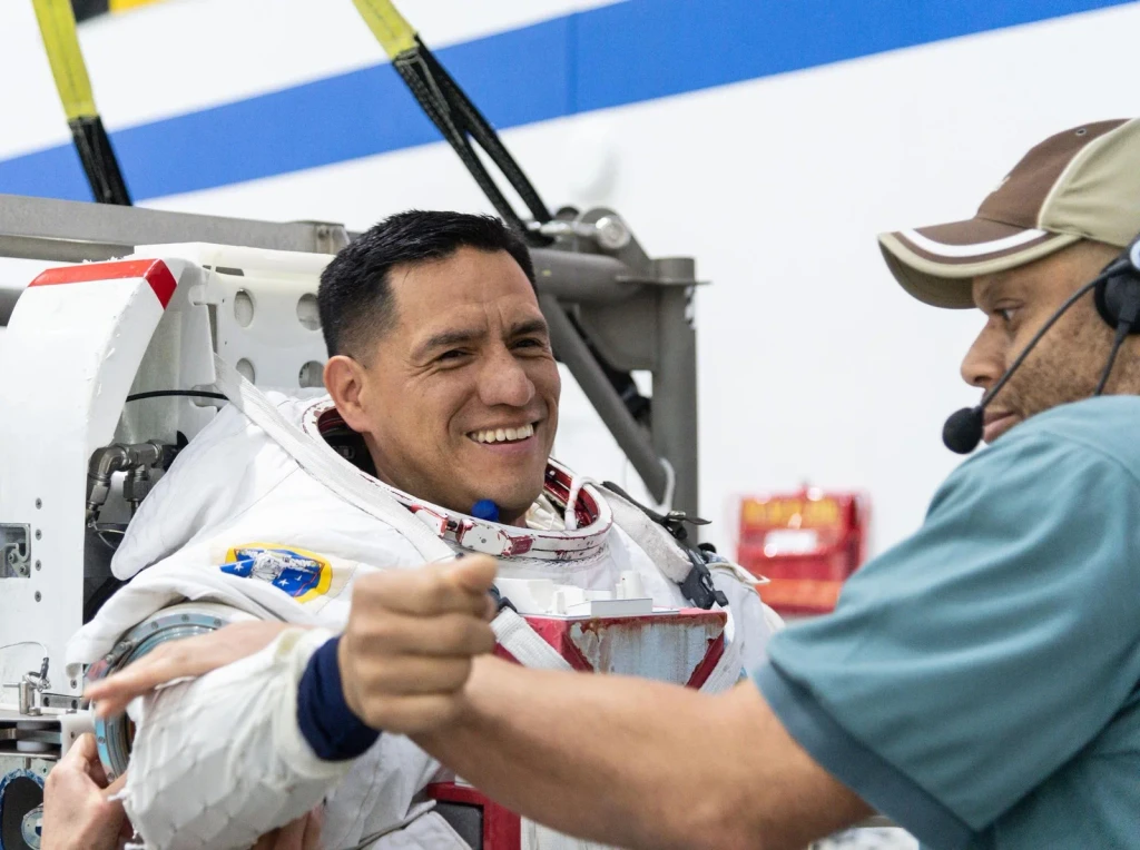 Frank Rubio in spacewalk training, from Astronauts