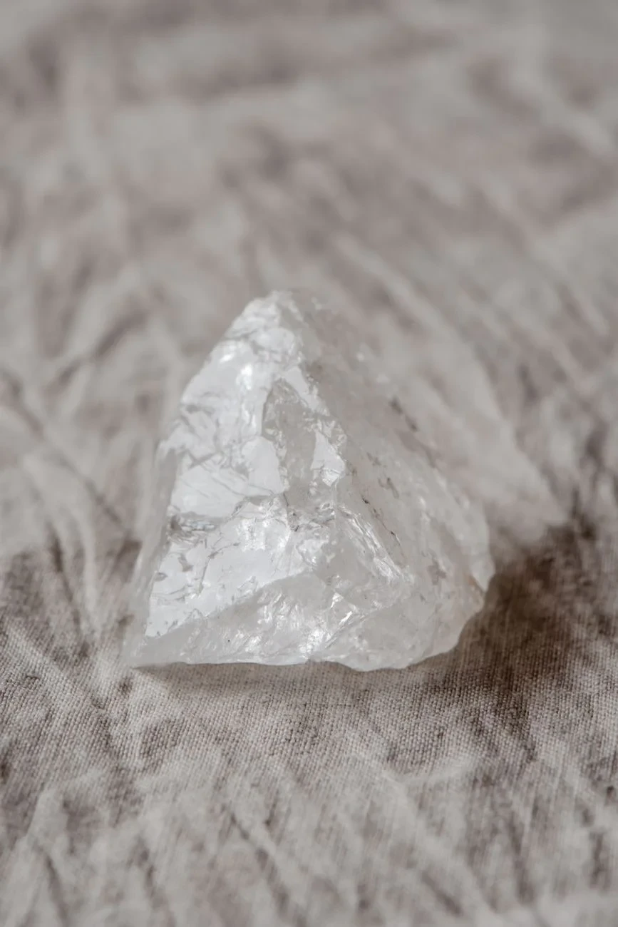 White Quartz Crystal, from Diamonds: Carbon Under Pressure