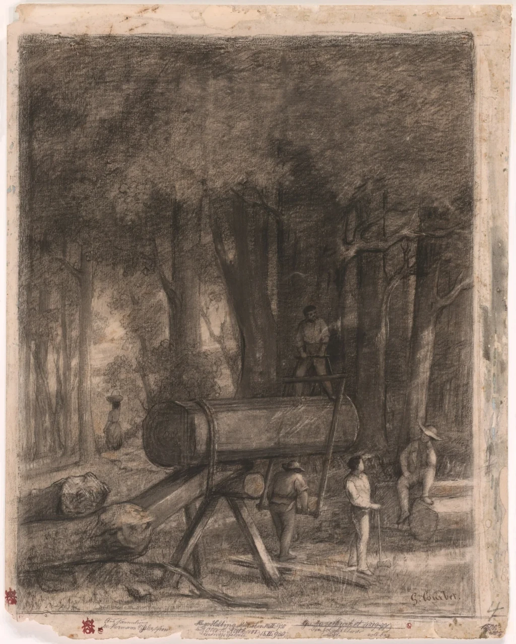 The Woodcutters, from Drawings