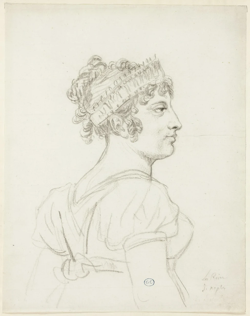 Bust of Caroline Bonaparte, Princess Murat, Queen of Naples, from Drawings