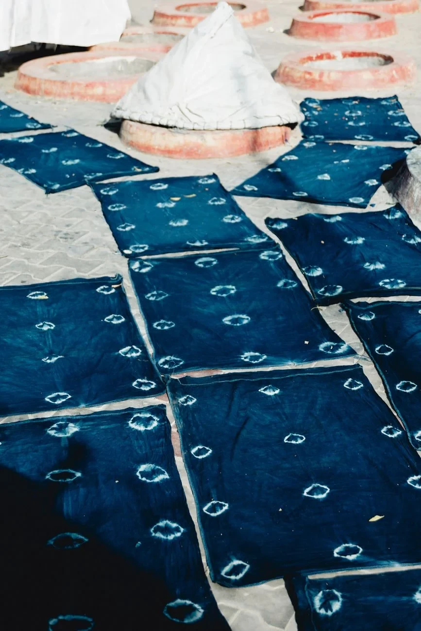 Indigo Drying, from Dyes: The Chemistry That Made the World Vivid