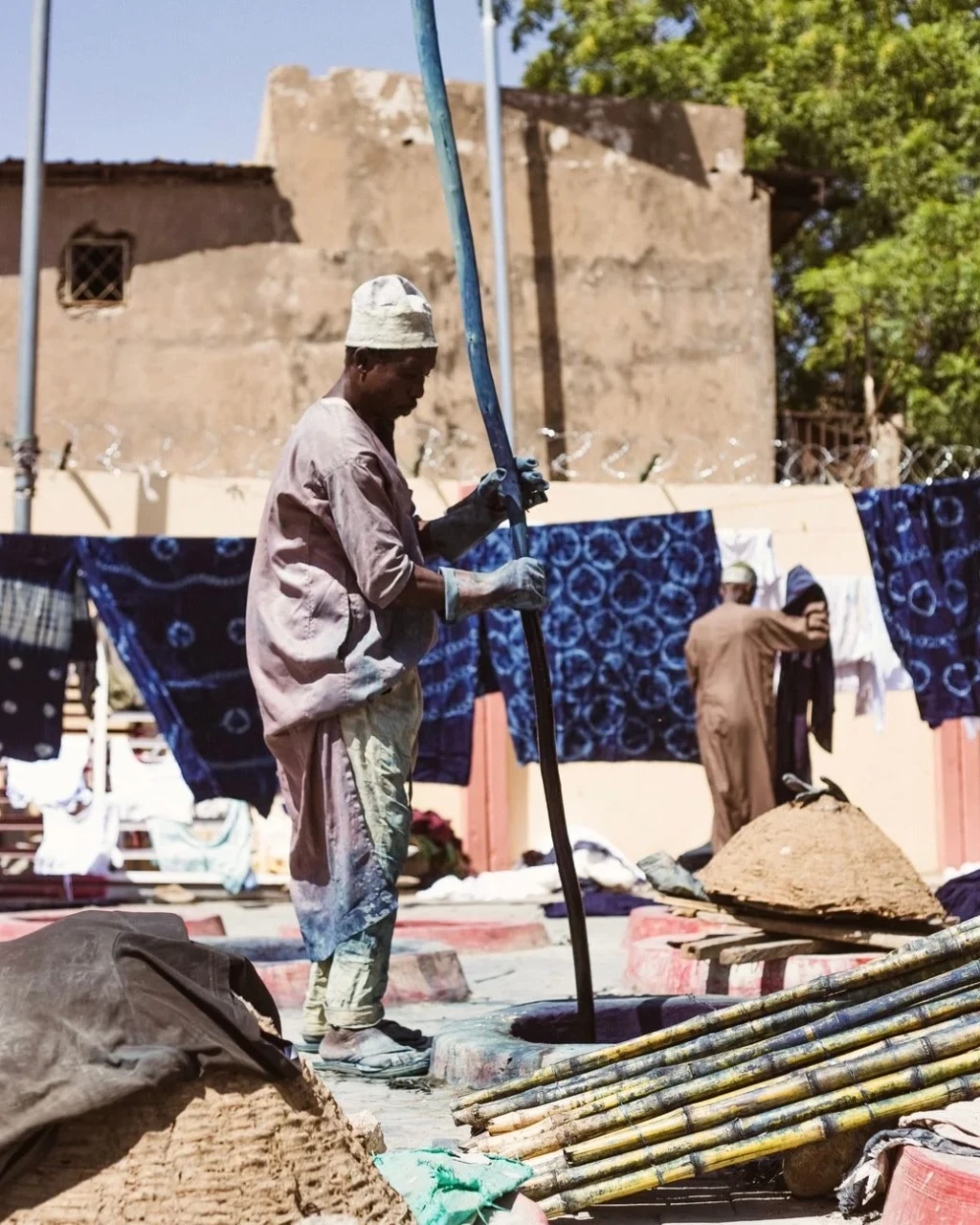 Indigo Patterns, from Dyes: The Chemistry That Made the World Vivid