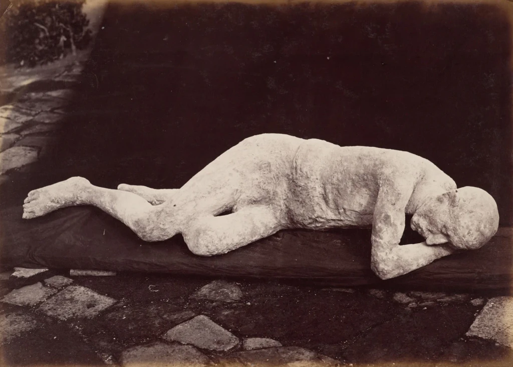 Plaster Cast of Body, Pompeii, from Early Photography Was a Chemical Miracle