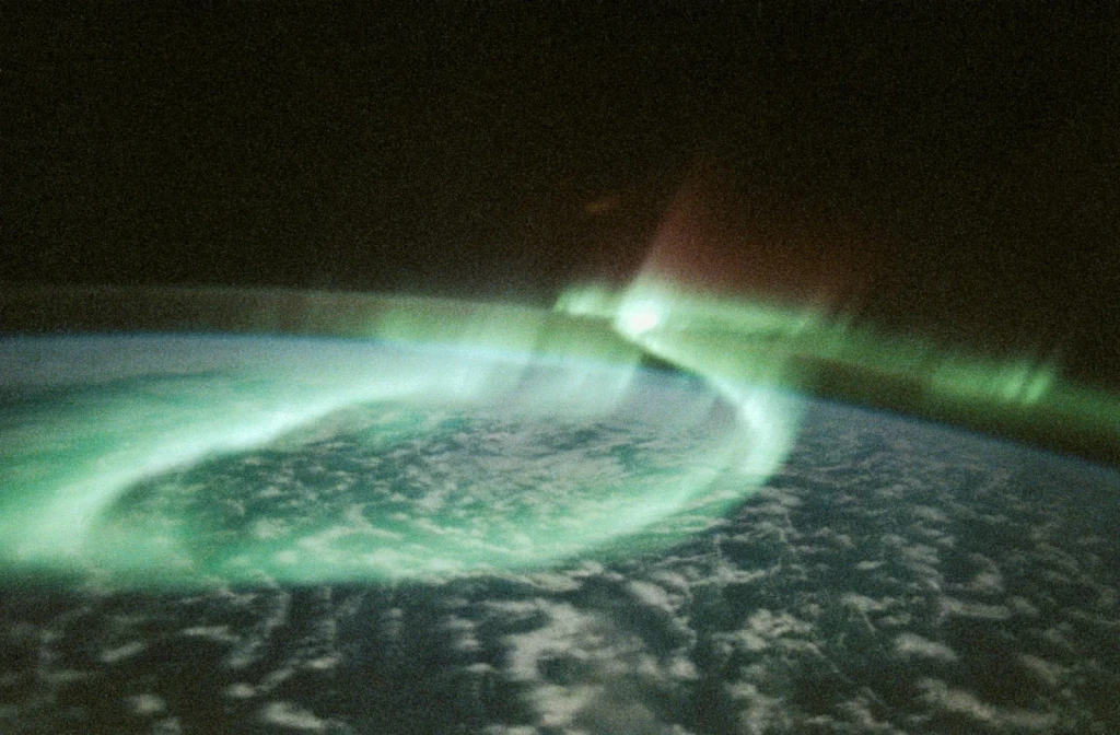 Aurora Australis, Sinuous Loop, from Earth From Space