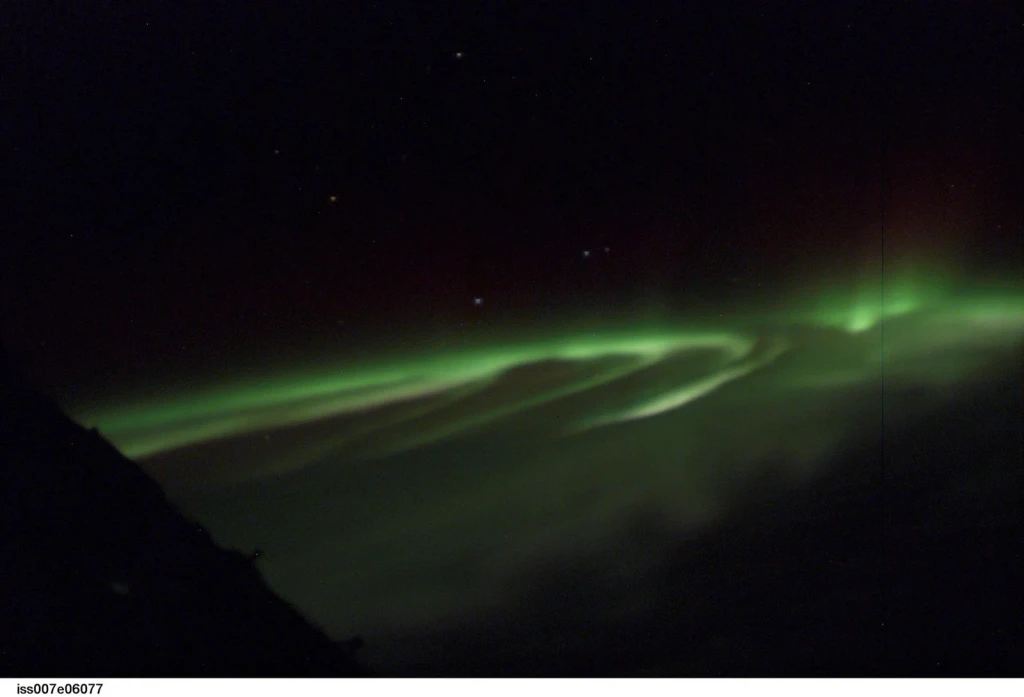 Aurora Astralis taken by the Expedition Seven crew, from Earth From Space
