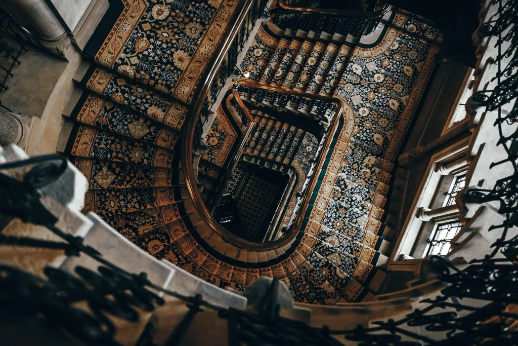 Carpet and Railing, from Every Staircase Is an Argument