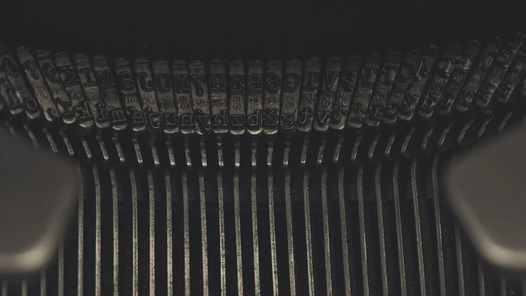 Mechanical Detail, from Every Typewriter Shouted