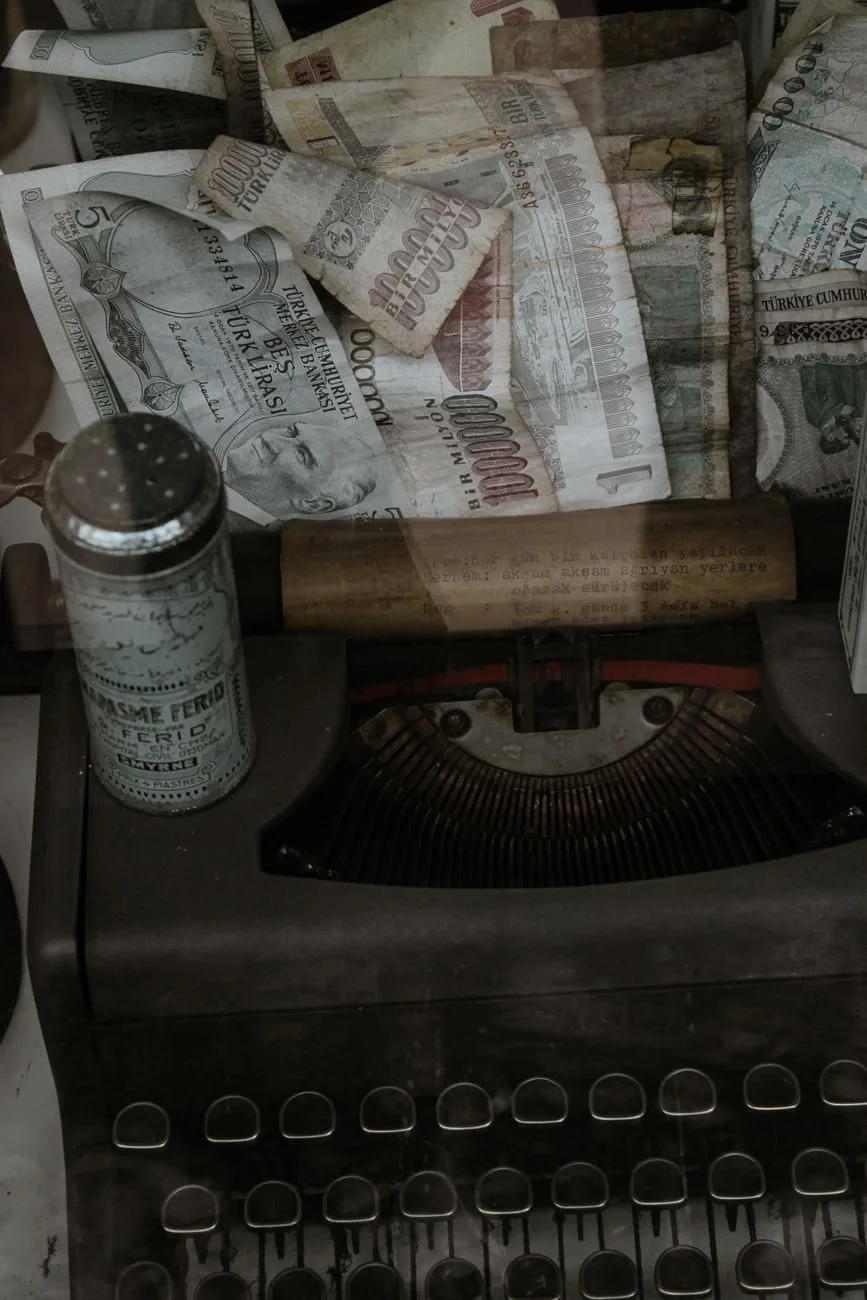 Currency and Type, from Every Typewriter Shouted