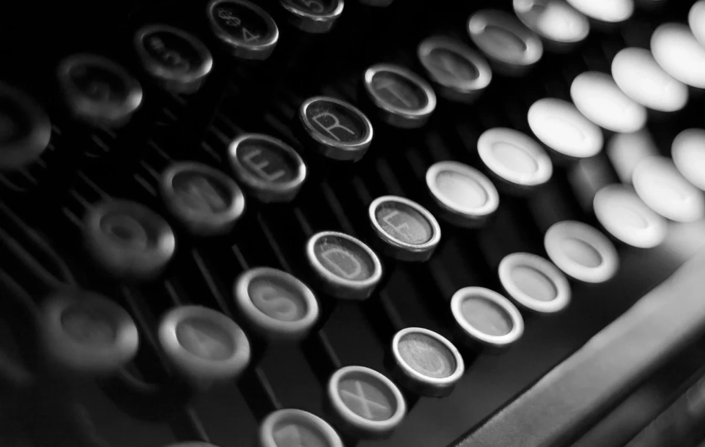 Keys in Black and White, from Every Typewriter Shouted