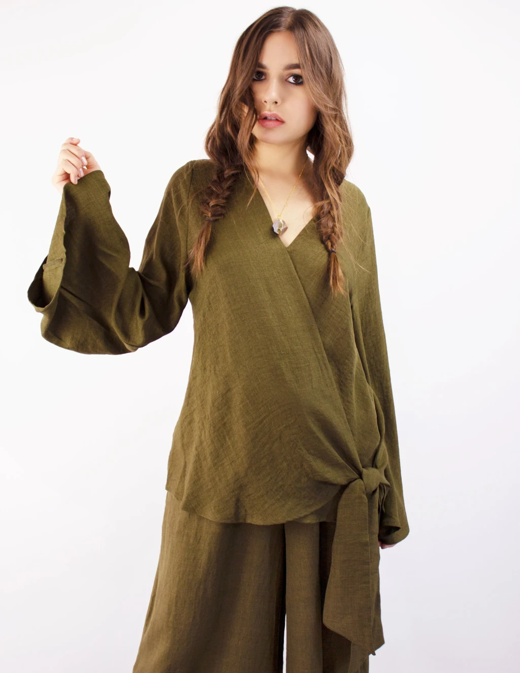 HAZEL TOP- OLIVE, from Fakemovement
