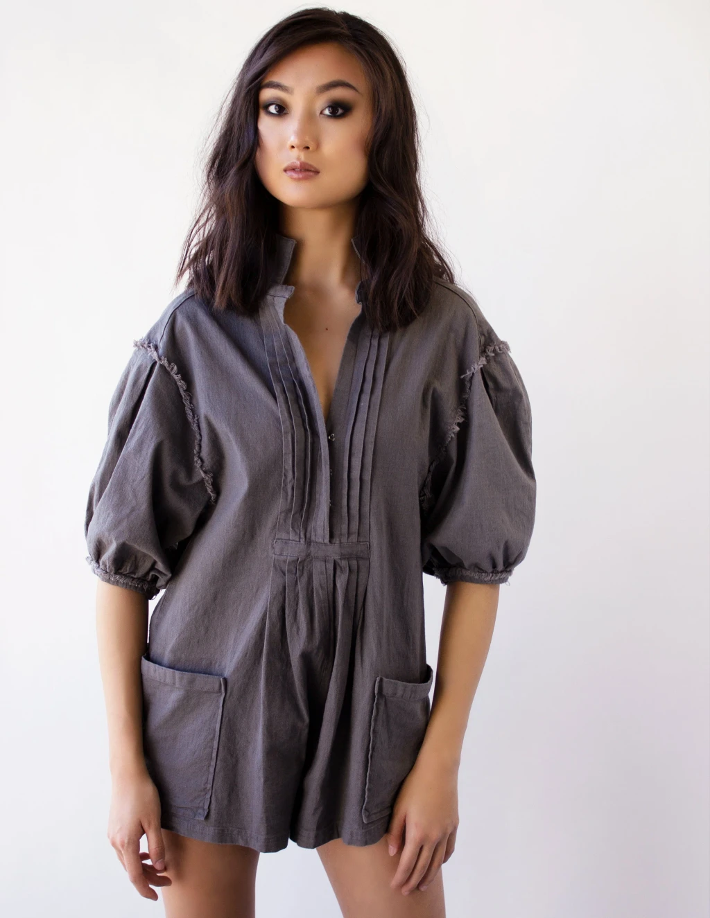 TSUGA ROMPER- CHARCOAL, from Fakemovement