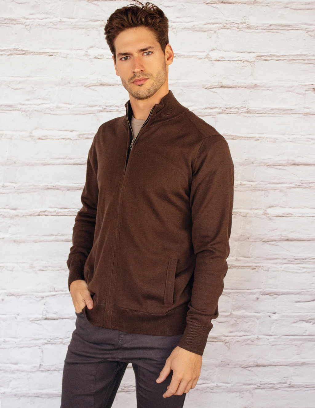 BIA CARDIGAN - CHOCOLATE, from Fakemovement
