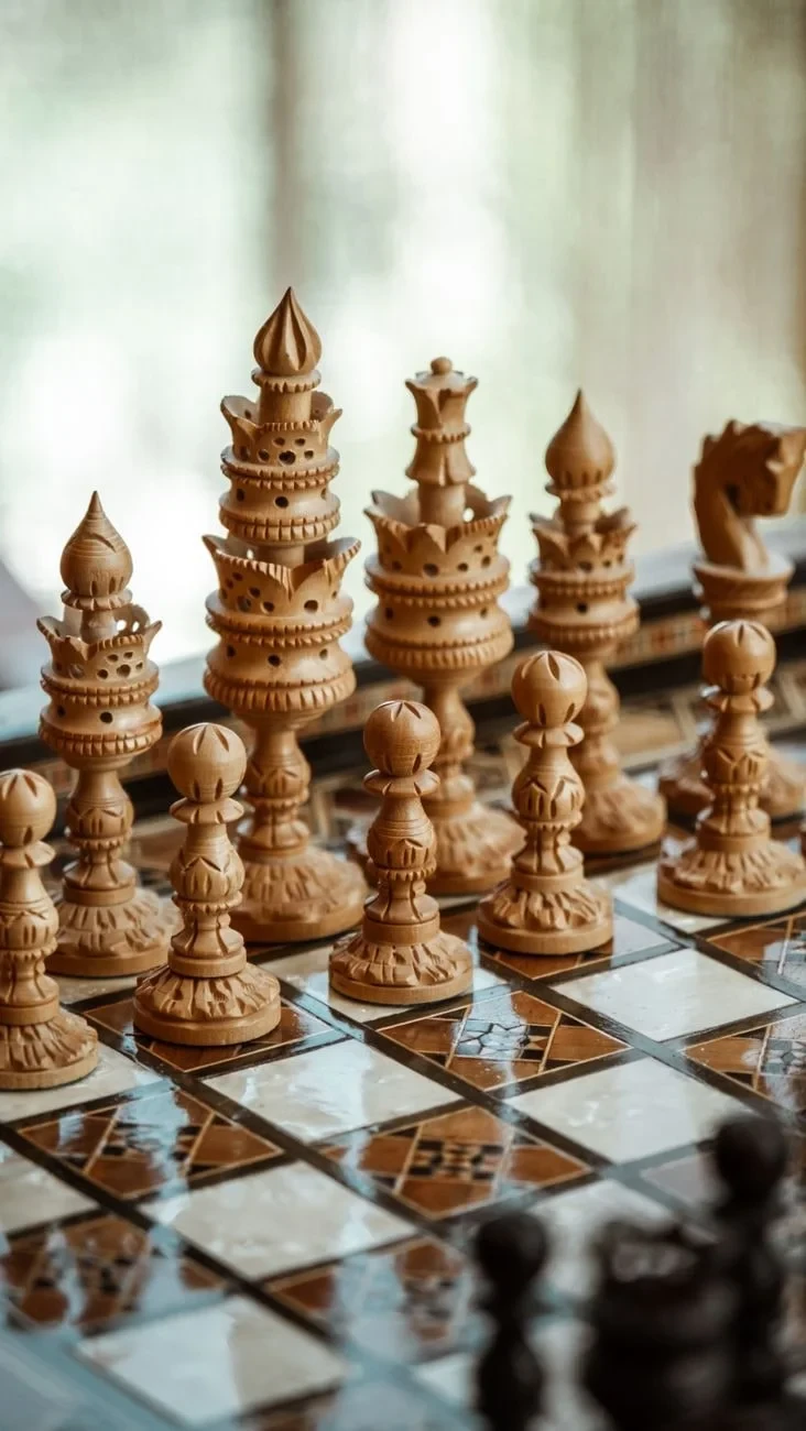 Board and Pieces, from Fourteen Centuries on a Chessboard