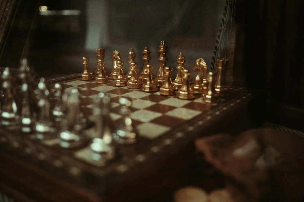 Precious Materials, from Fourteen Centuries on a Chessboard