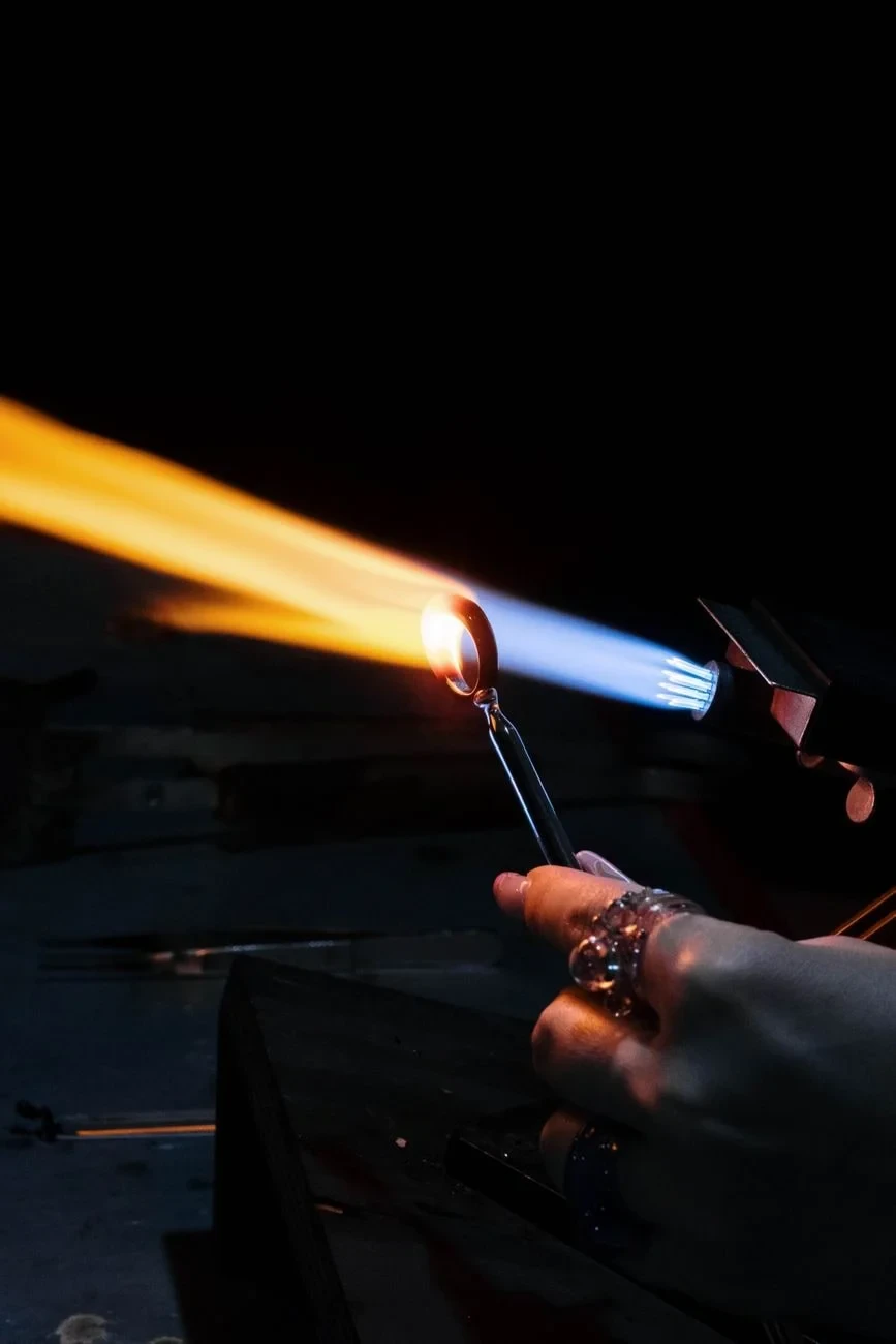 Torch and Glass, from Glass Is a Liquid We Learned to Freeze