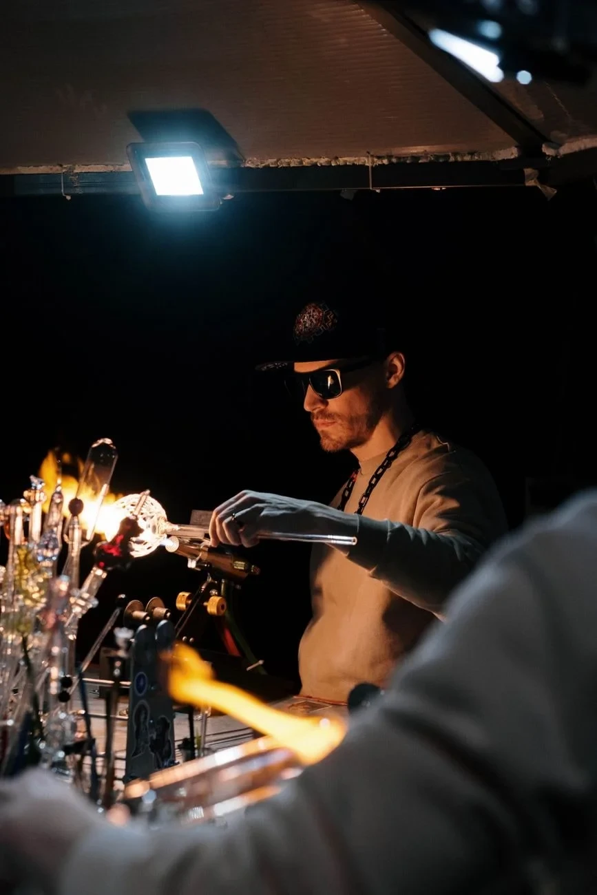 Dimly Lit Workshop, from Glass Is a Liquid We Learned to Freeze