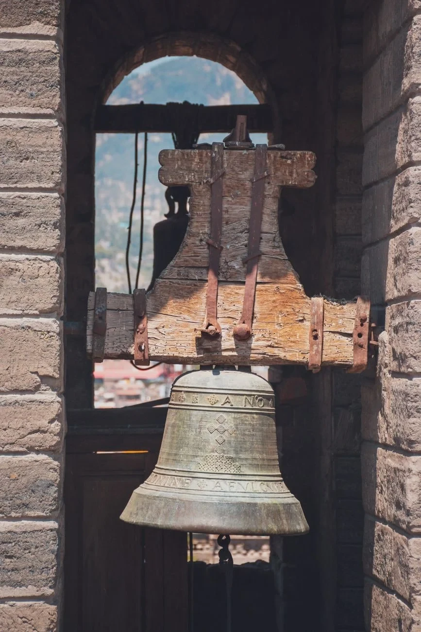 Antique Bell in Stone, from How a Bell Becomes a Sound