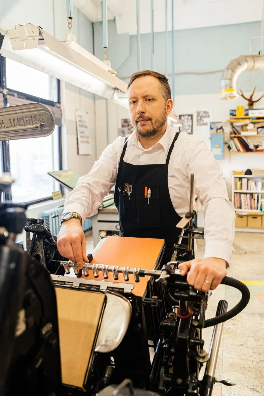 The Operator, from How Printing Multiplied Ideas