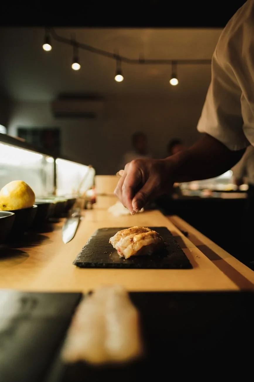 Slate and Skill, from How Rotting Fish Became Perfect Sushi