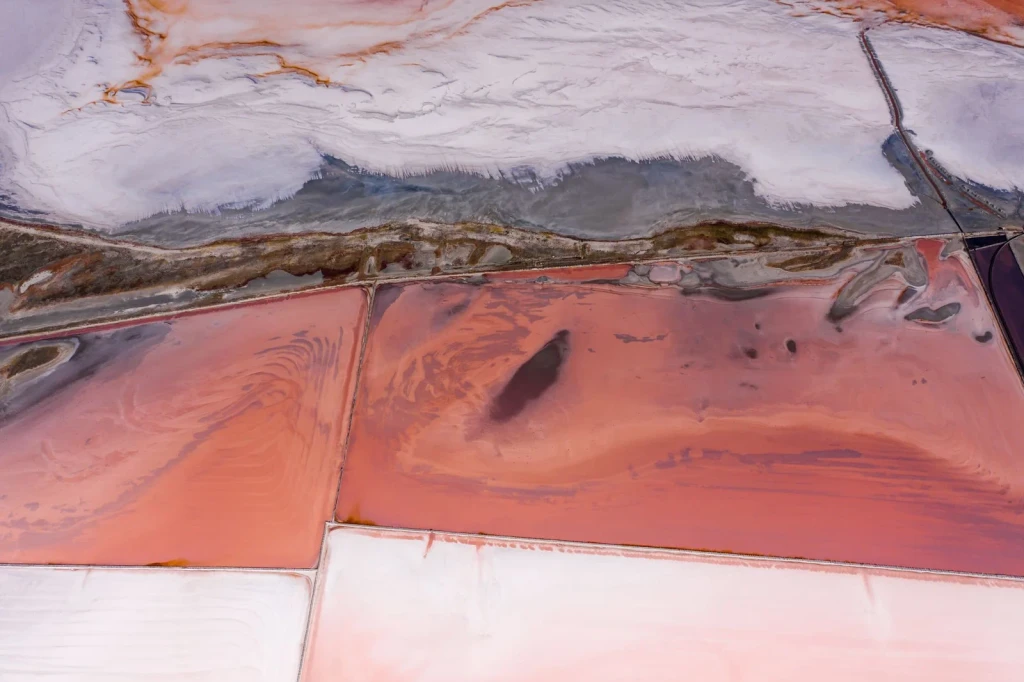 Pink and White Geometry, from How Salt Built Cities