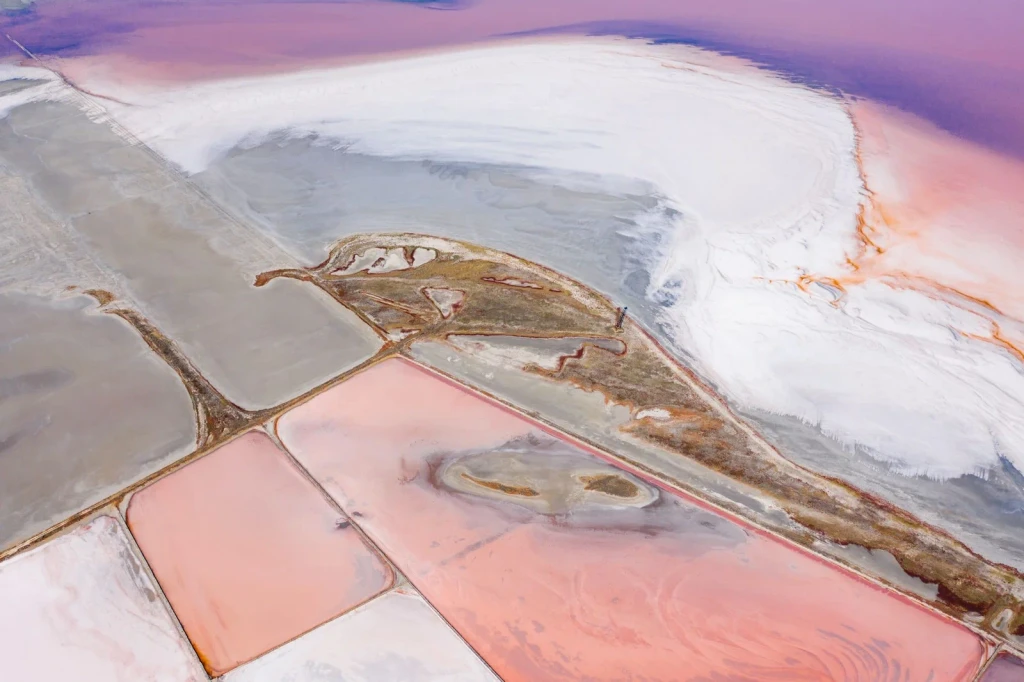 Abstract Salt Landscape, from How Salt Built Cities