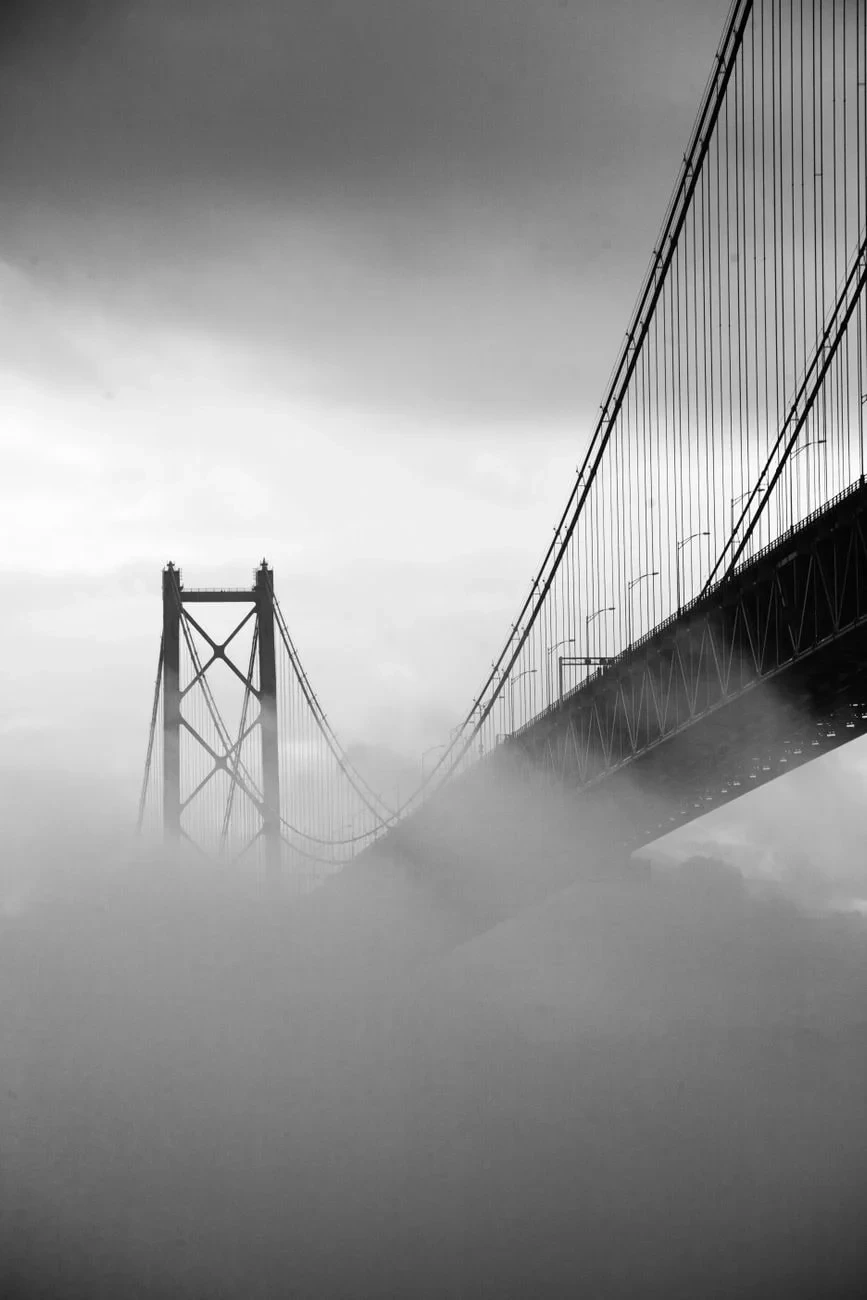 Black and White Obscurity, from How We Learned to Bridge the Gap
