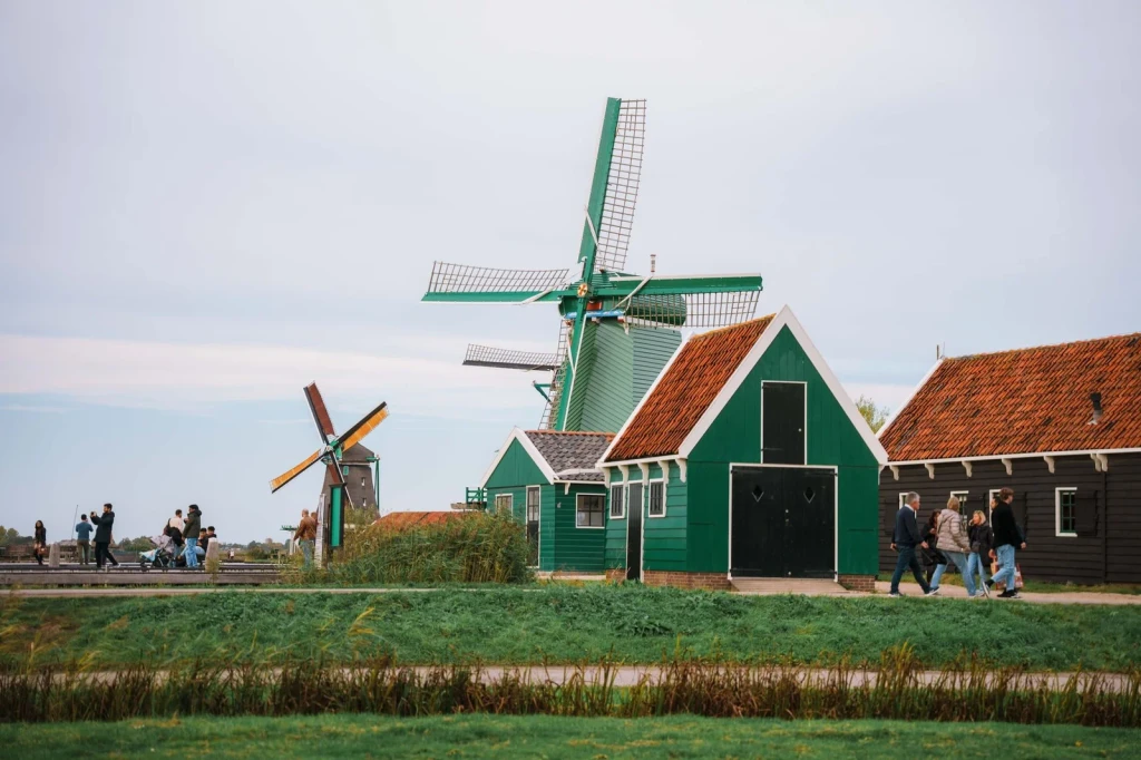 Countryside with Windmills, from How Windmills Turned Air into Bread