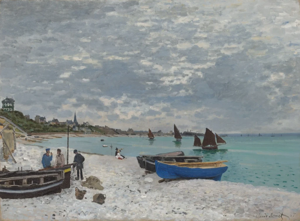 The Beach at Sainte-Adresse, from Why the Impressionists Went Outside