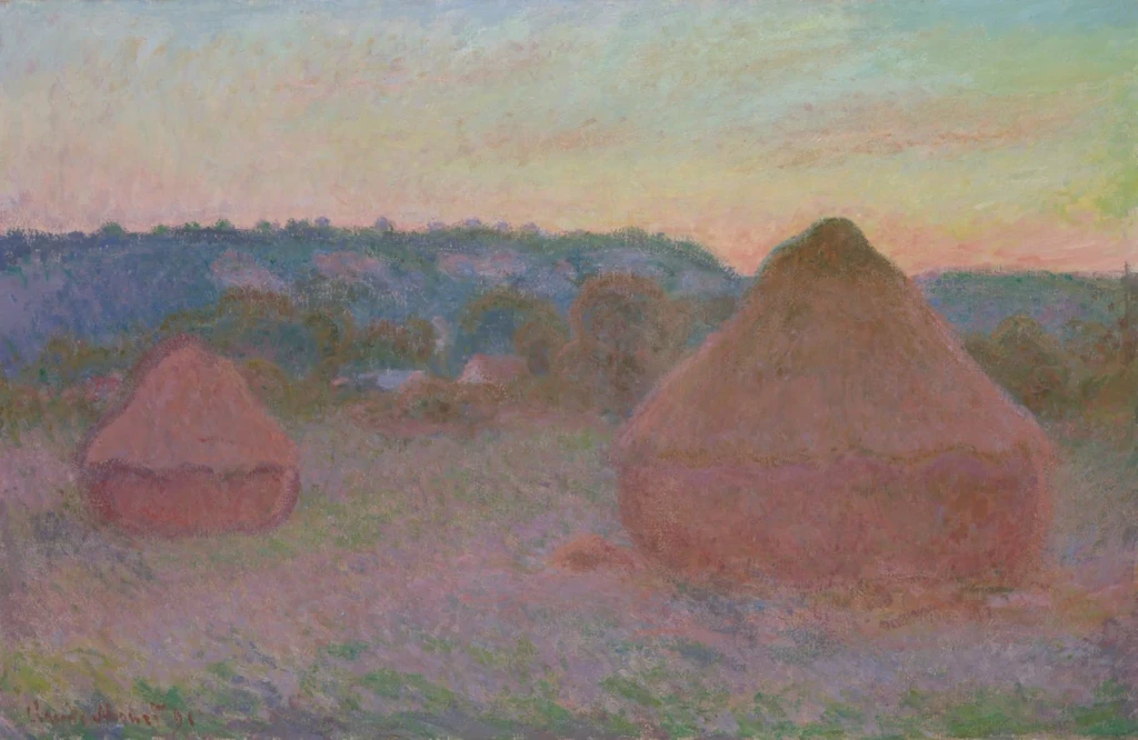 Stacks of Wheat (End of Day, Autumn), from Why the Impressionists Went Outside