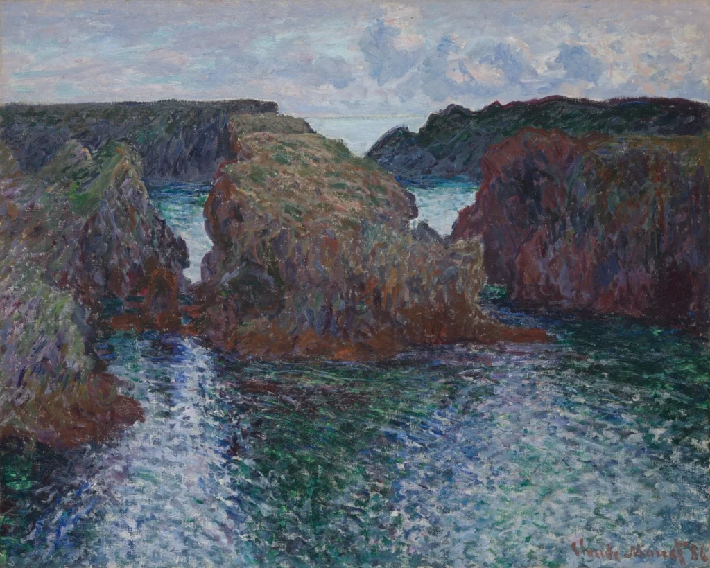 Rocks at Port-Goulphar, Belle-Île, from Impressionism