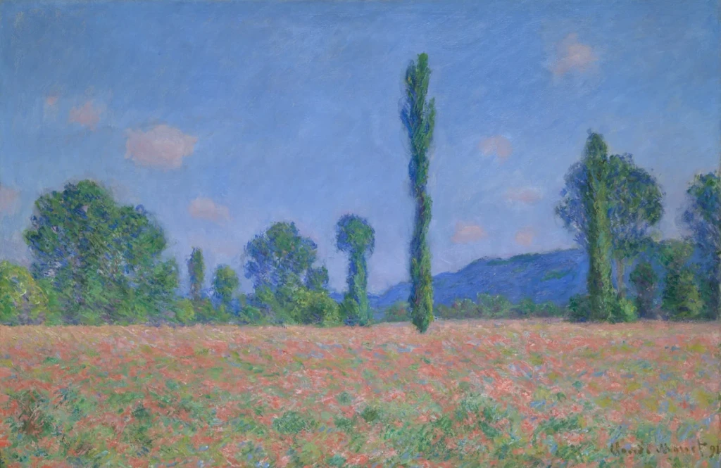 Poppy Field (Giverny), from Impressionism