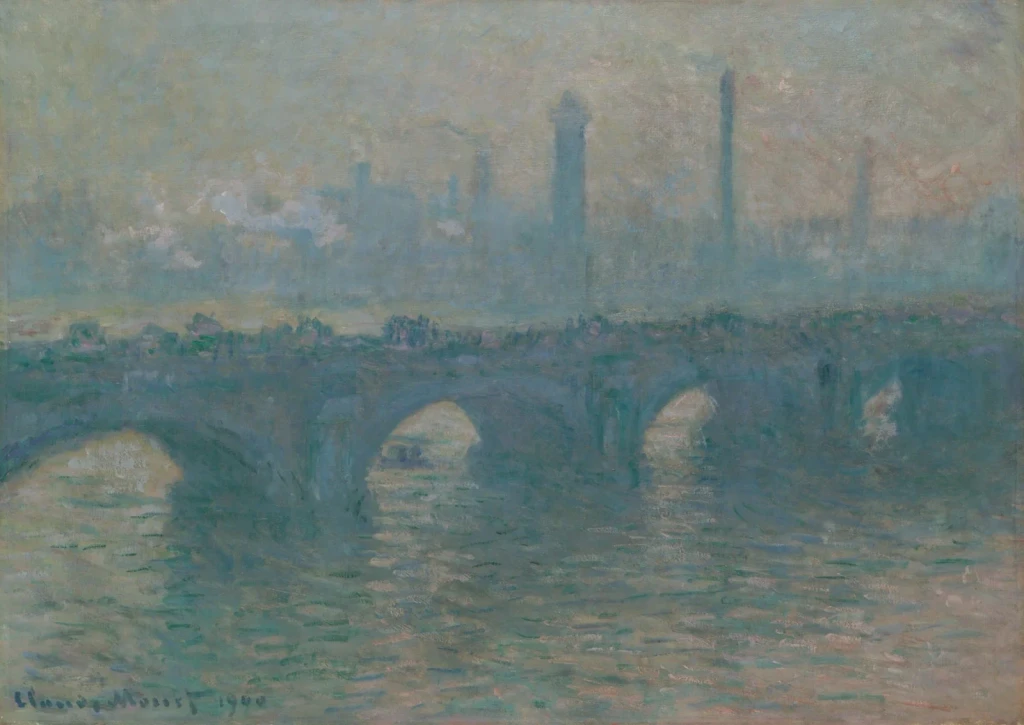 Waterloo Bridge, Gray Weather, from Impressionism