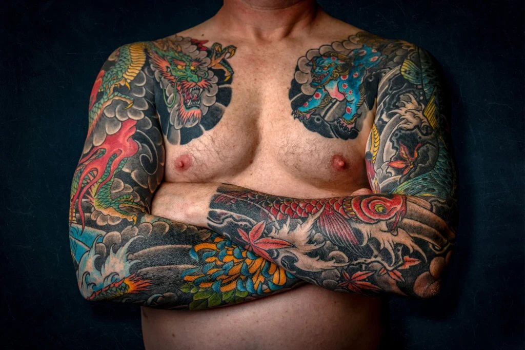 Chest and Sleeve, from Ink Under the Skin: A History of Tattoos