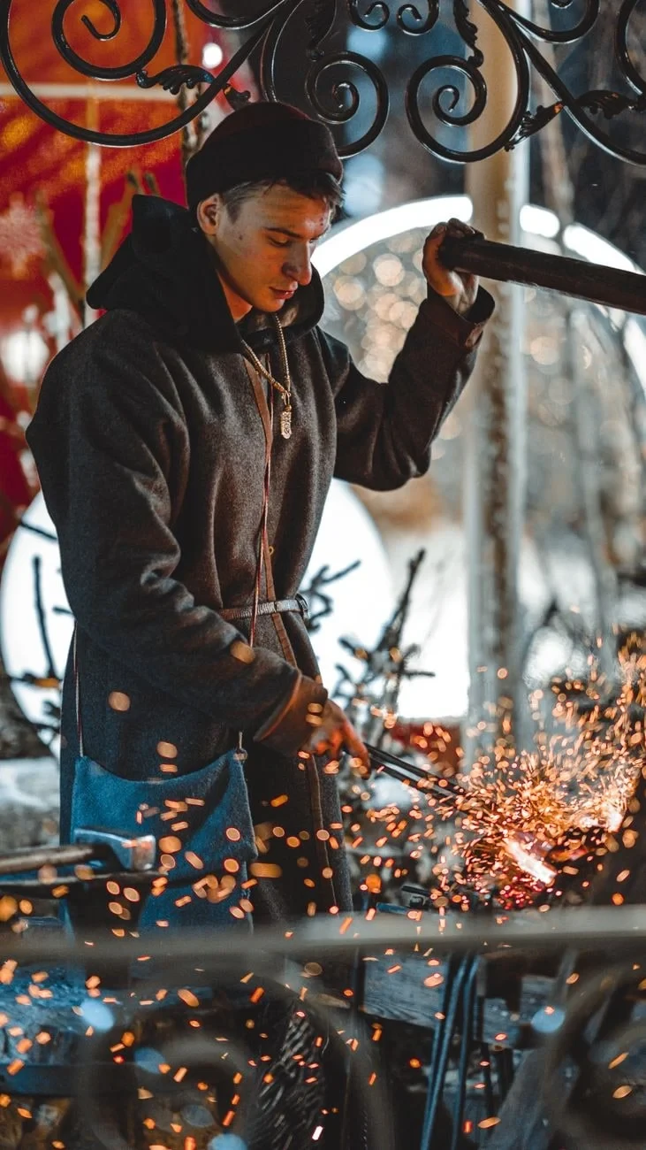 Artistic Forge, from Iron and the End of Bronze