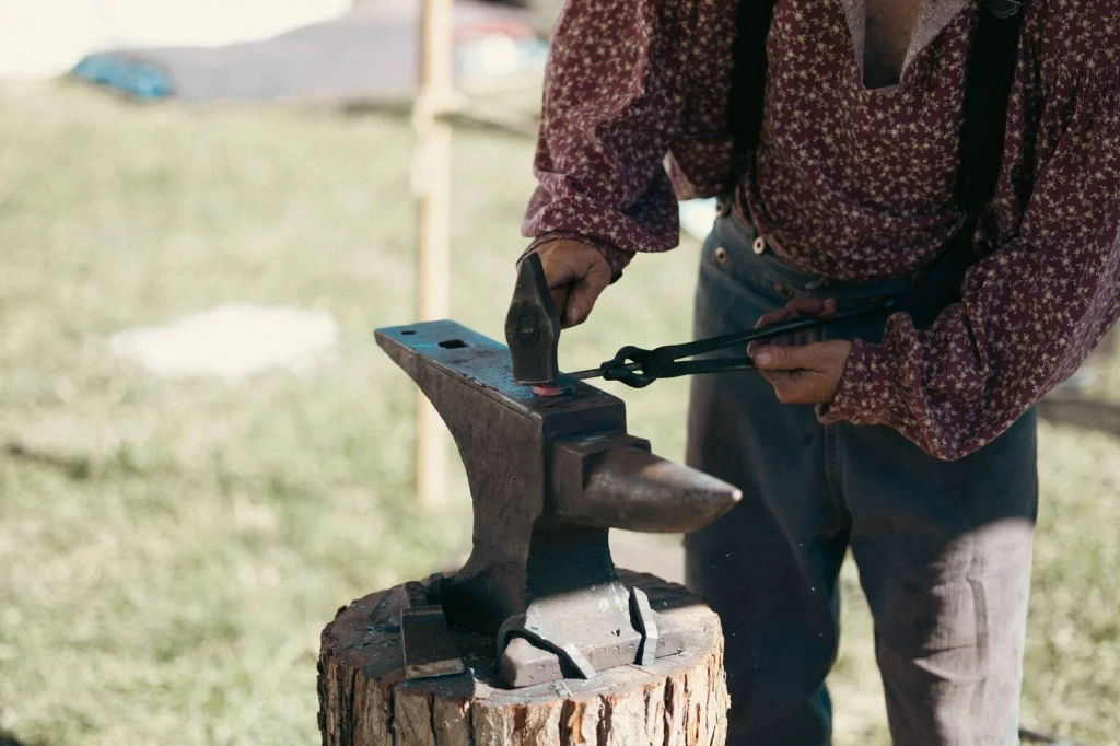 Outdoor Forge Work, from Iron and the End of Bronze
