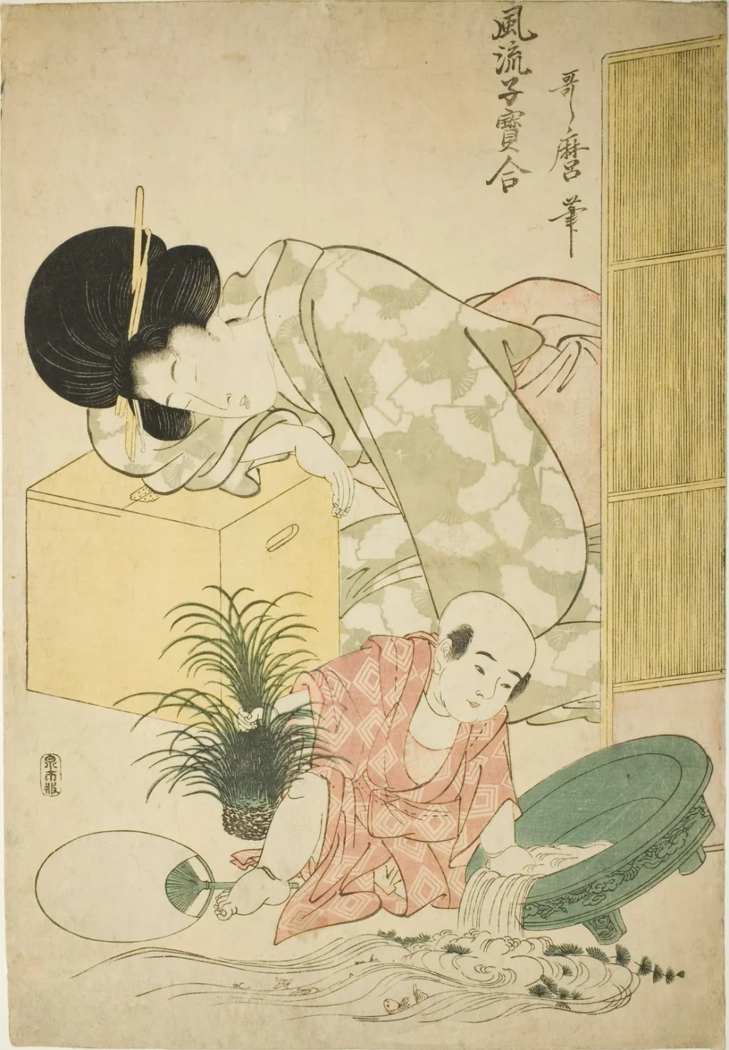 Goldfish, from the series "Elegant Comparison of Little Treasures (Furyu kodakara awase)", from Japanese Woodblock Prints