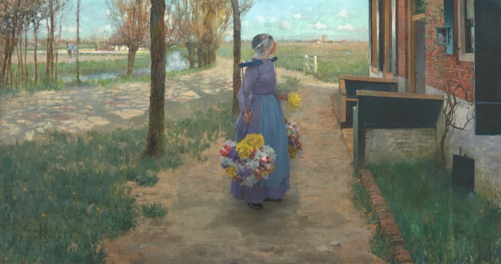 Flower Girl in Holland, from Who Invented the Landscape?