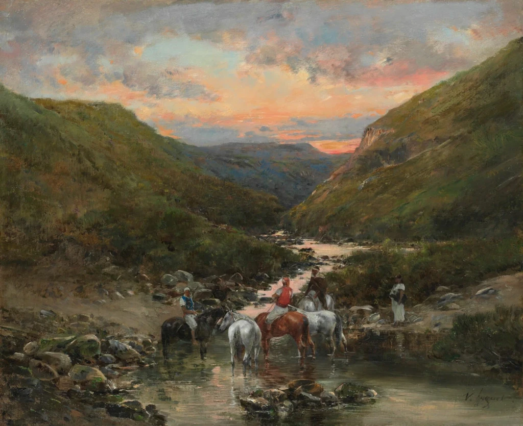 Ravine Near Biskra, from Landscape Painting