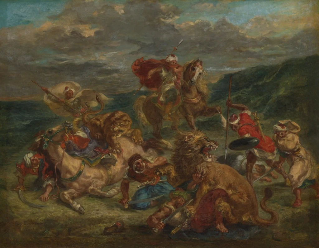 Lion Hunt, from Landscape Painting