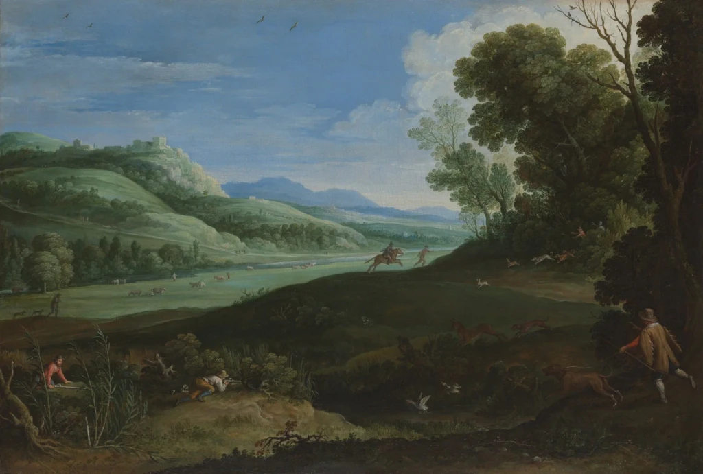 Landscape with Hunters, from Landscape Painting