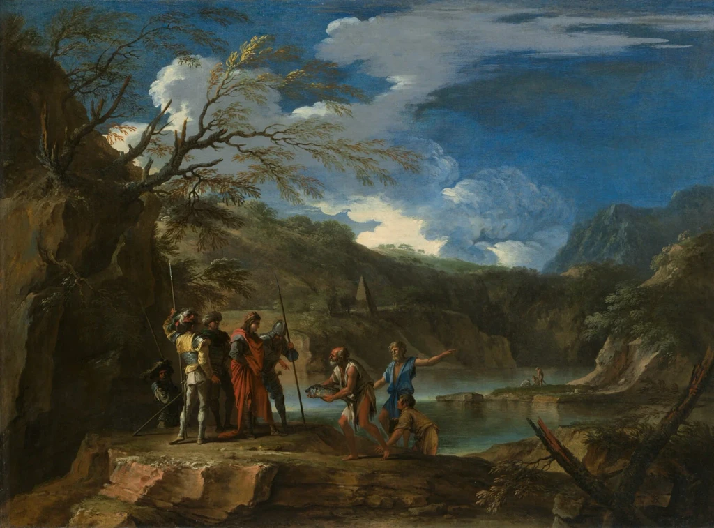 Polycrates and the Fisherman, from Landscape Painting