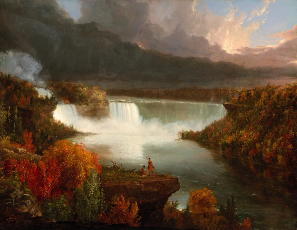 Distant View of Niagara Falls, from Landscape Painting