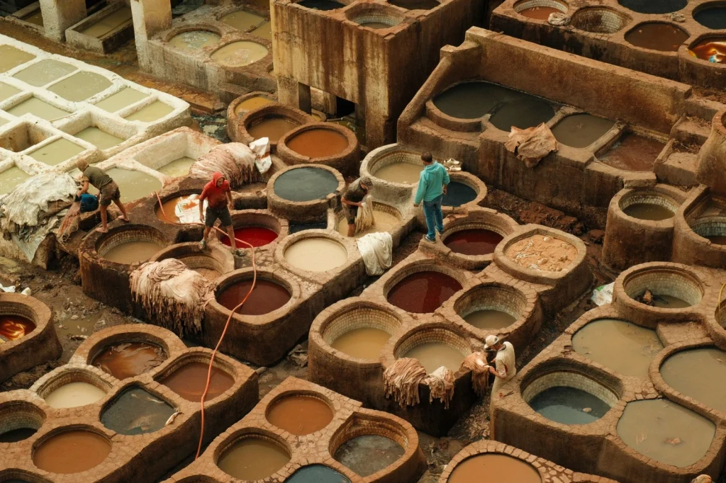 Labor at the Tannery, from Leather: A Skin Given a Second Life