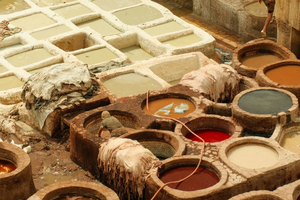 Historic Dyeing Vats, from Leather: A Skin Given a Second Life