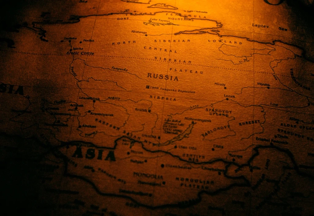 Russia in Sepia, from Maps: How We Drew What We Did Not Know