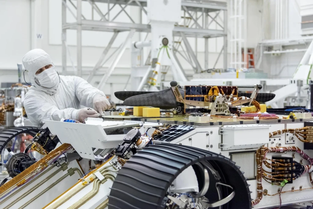 Mars Helicopter Installed on Mars 2020 Rover, from Mars